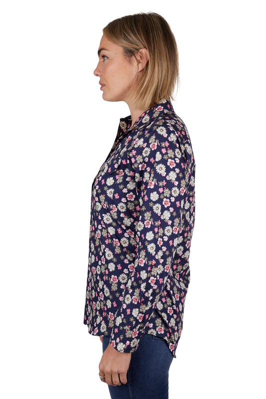 H4W2101176 Hard Slog Women's Rose L/S Shirt