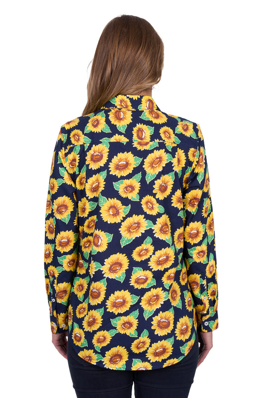 H5S2101123 Hard Slog Women's Ally 1/2 Placket LS Shirt