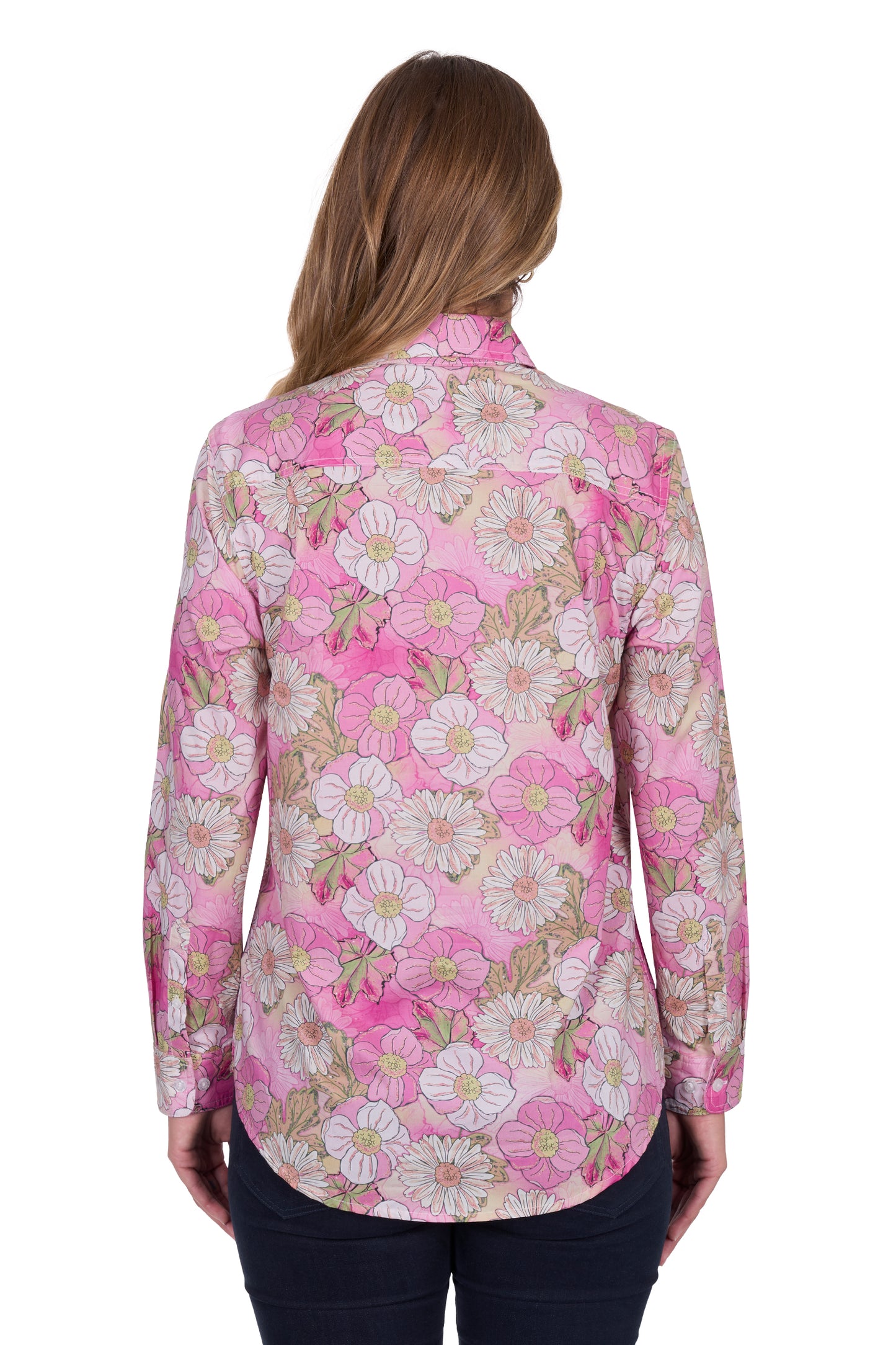 H5S2101125 Hard Slog Women's Etta 1/2 Placket LS Shirt