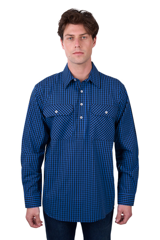 H5W1126184 Hard Slog Men's Astell 1/2 PLKT LS Shirt