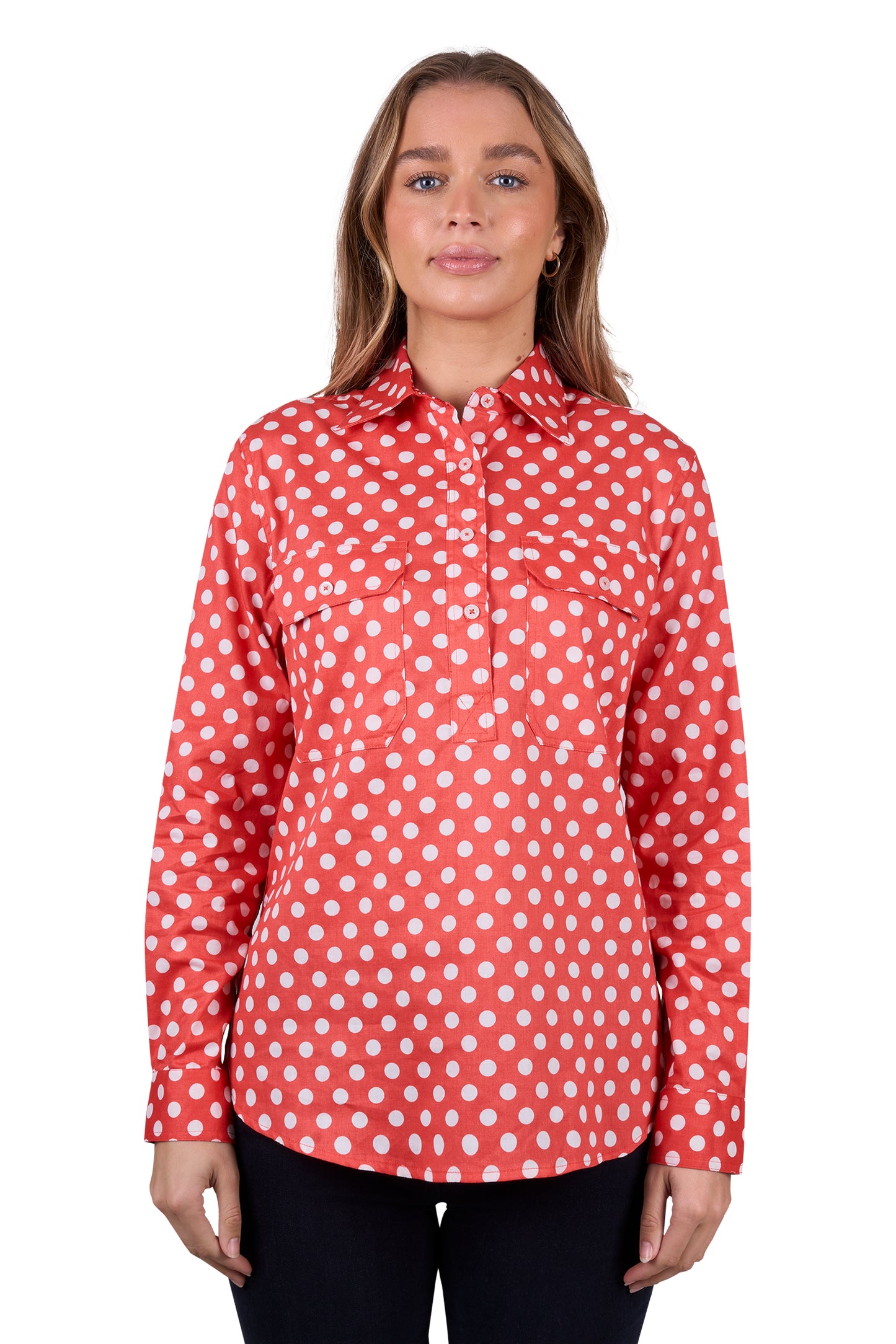 H5W2101189 Hard Slog Women's Jaz 1/2 PLKT LS Shirt