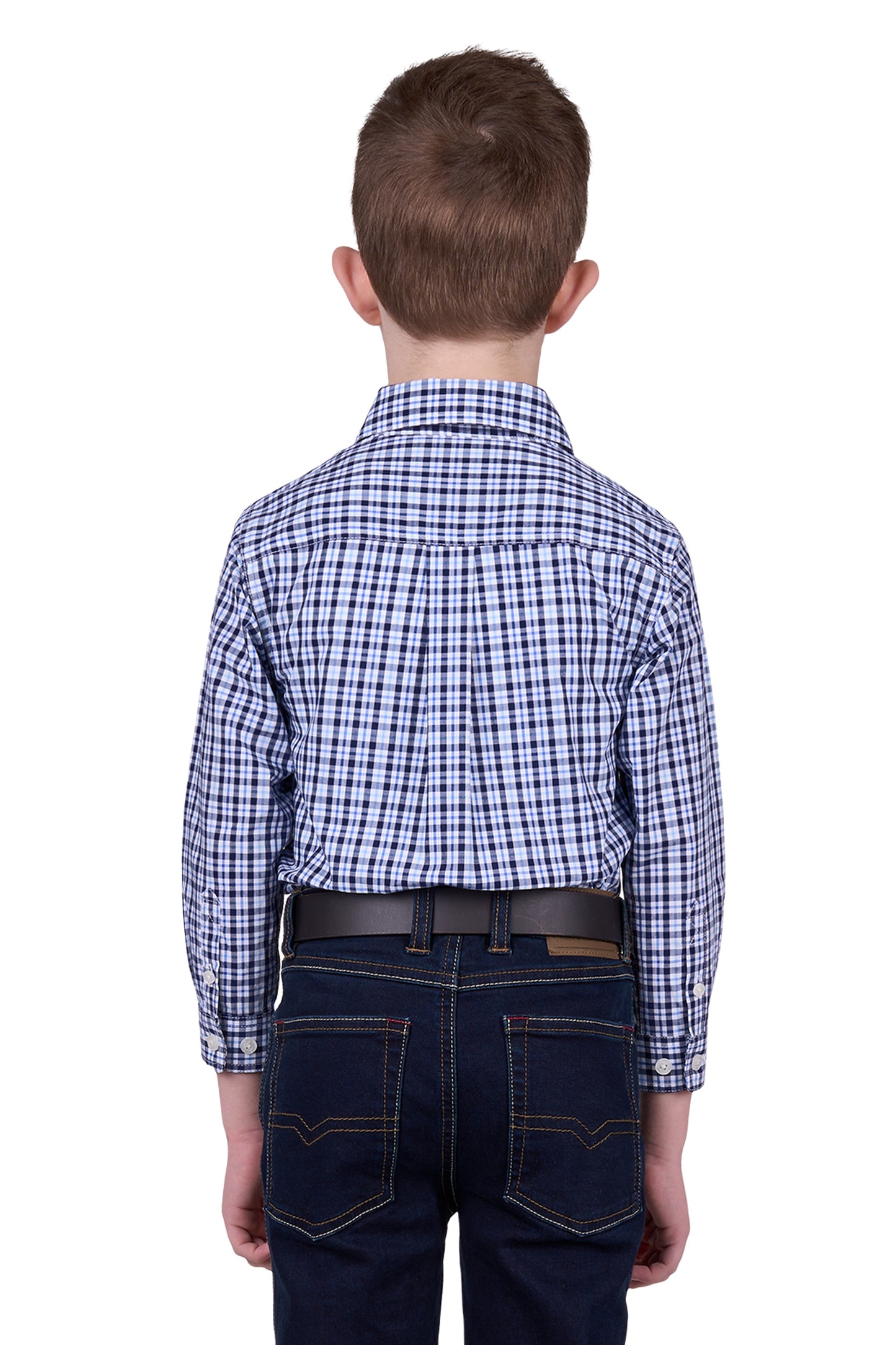 H5W7101186 Hard Slog Boy's Coney 1/2 PLKT LS Shirt