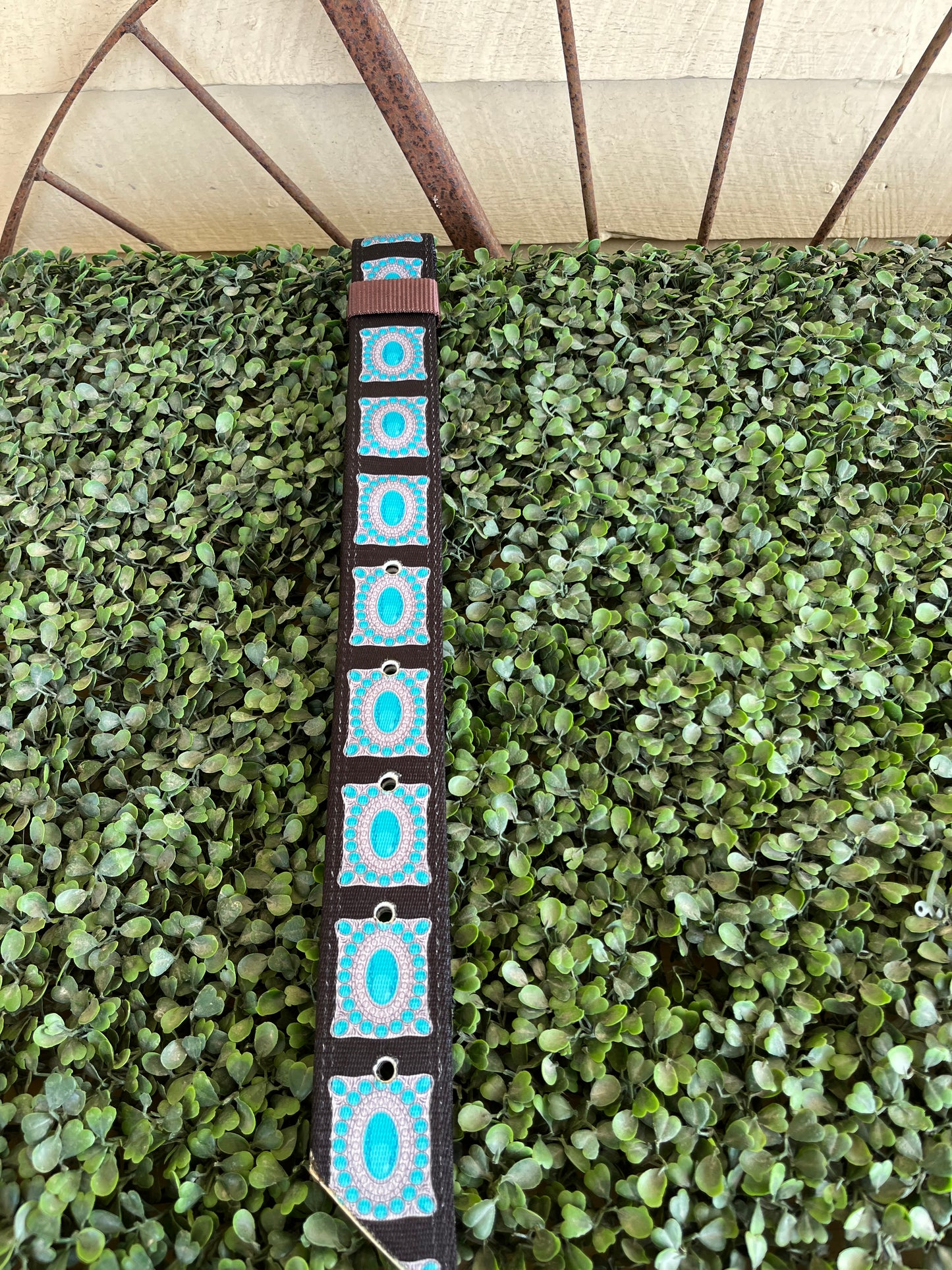 GTMU9039-7 Ezy Ride Latigo Pattern Nylon Offside Concho