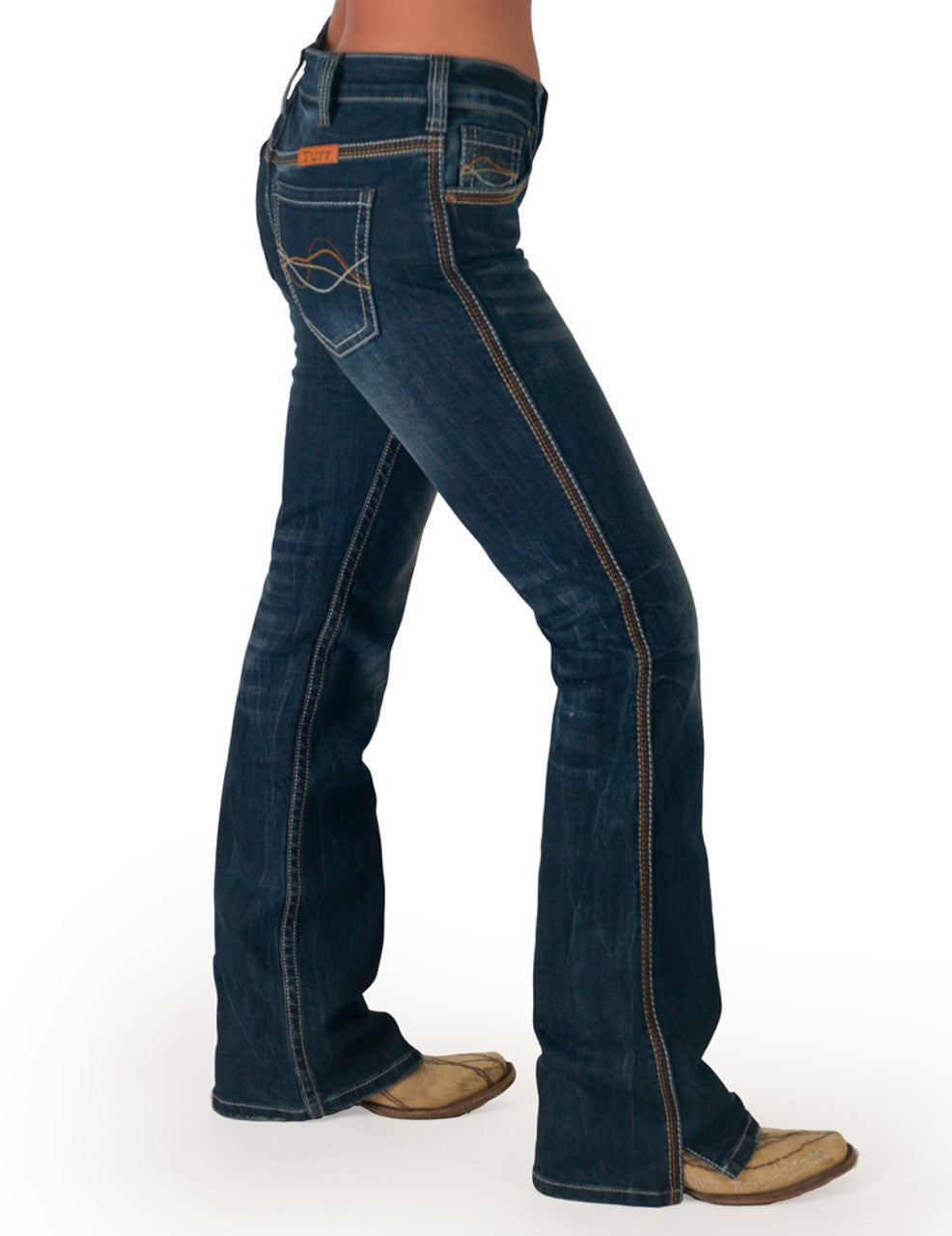 C01-JCONQU Cowgirl Tuff Women's Conqueror Jean 33 Leg