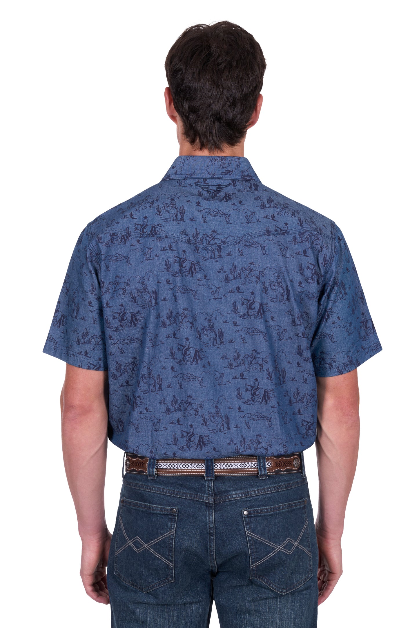 P5S1102074 Pure Western Men's Travis SS Shirt