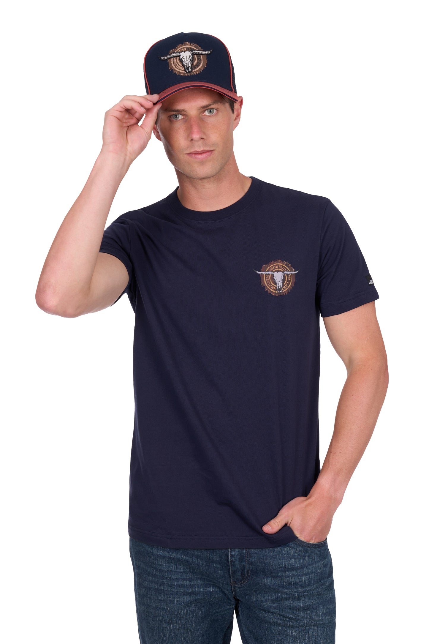P5S1503085 Pure Western Men's Samuel SS Tee