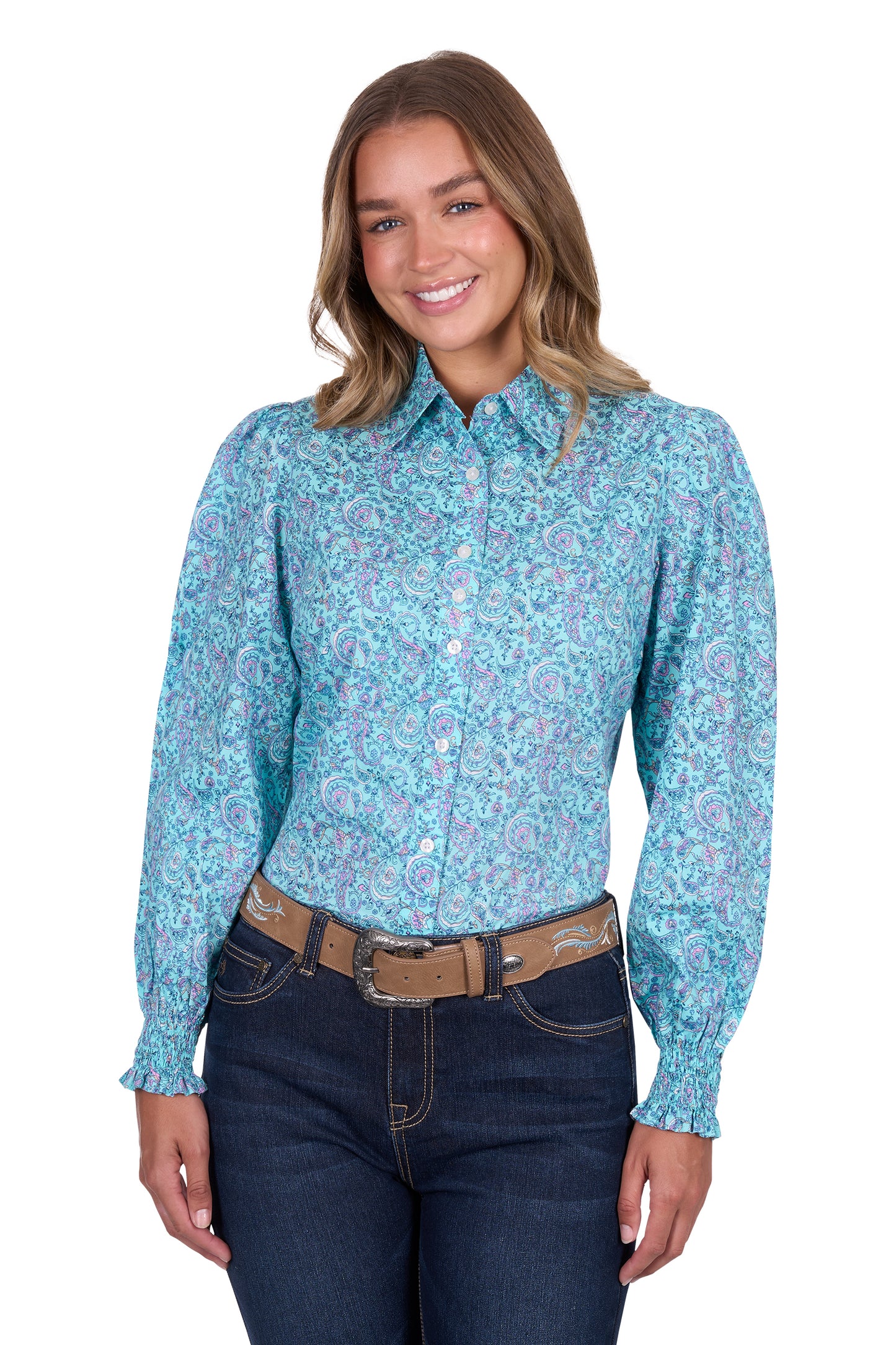 P5S2140124 Pure Western Women's Riley LS Shirt