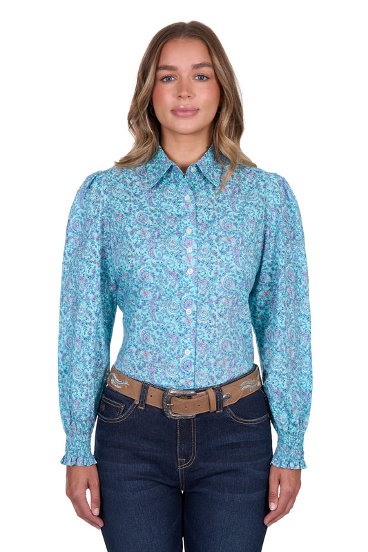 P5S2140124 Pure Western Women's Riley LS Shirt