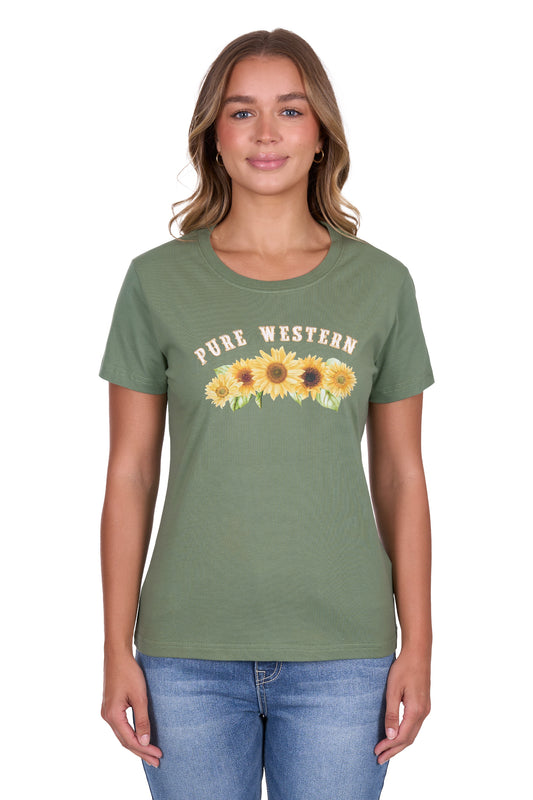 P5S2598105 Pure Western Women's Charlie SS Tee
