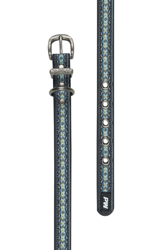 P5S2947CLR Pure Western Cosmo Dog Collar Blue