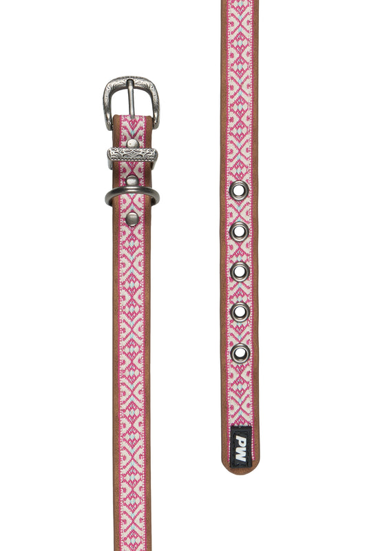 P5S2947CLR Pure Western Cosmo Dog Collar Pink