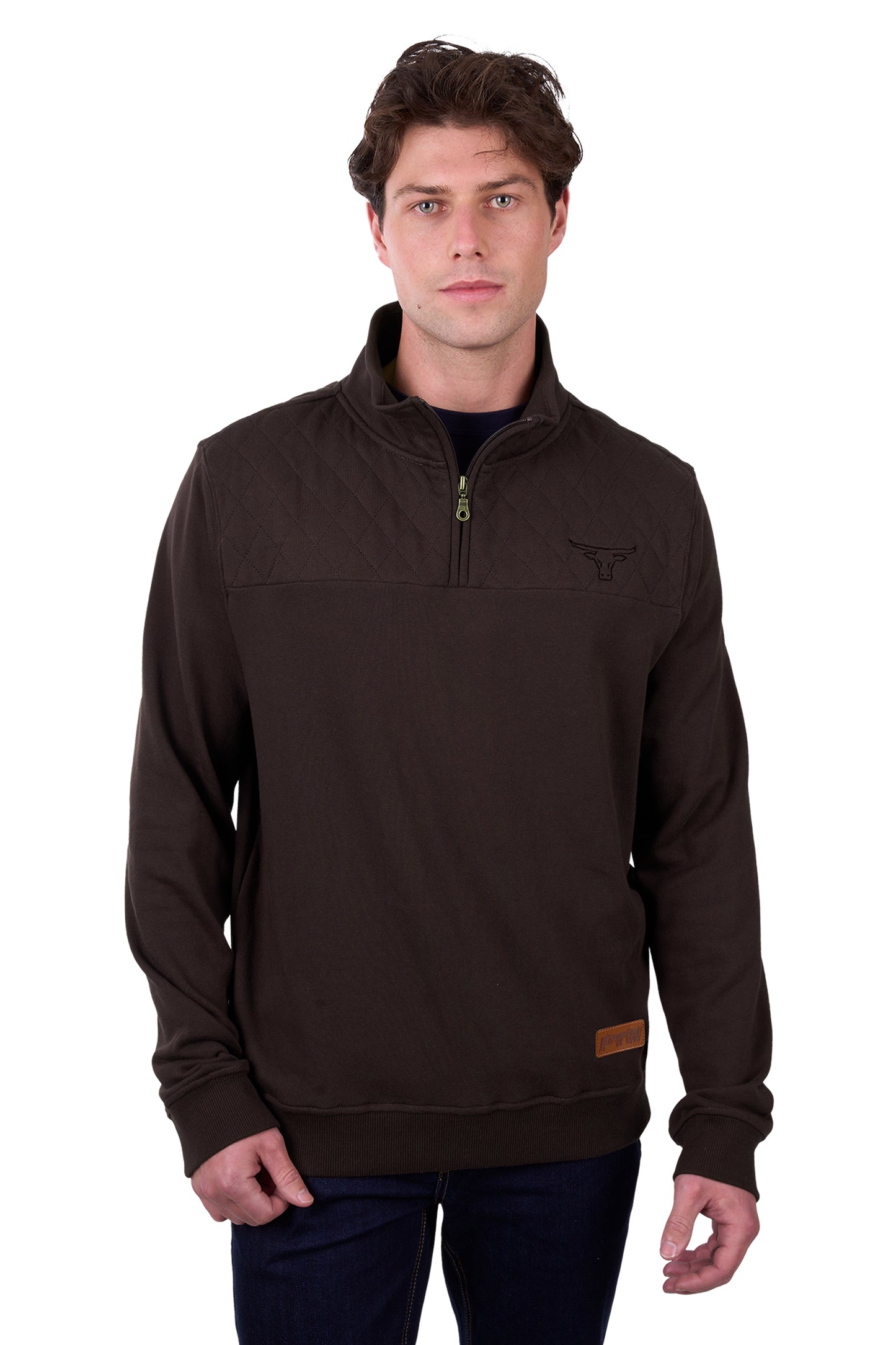 P5W1576878 Pure Western Men's Troy 1/4 Zip Pullover