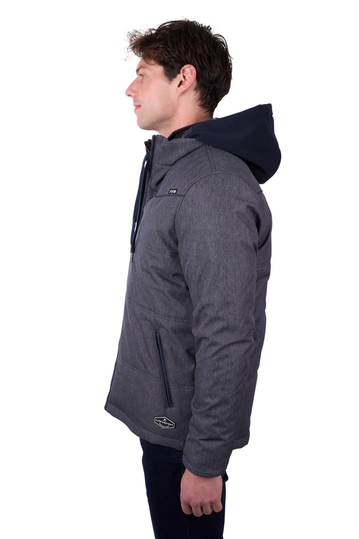 P5W1703882 Pure Western Men's Chad Jacket Navy