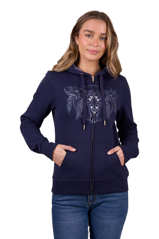 P5W2501028 Pure Western Women's Edna Zip Up Hoodie