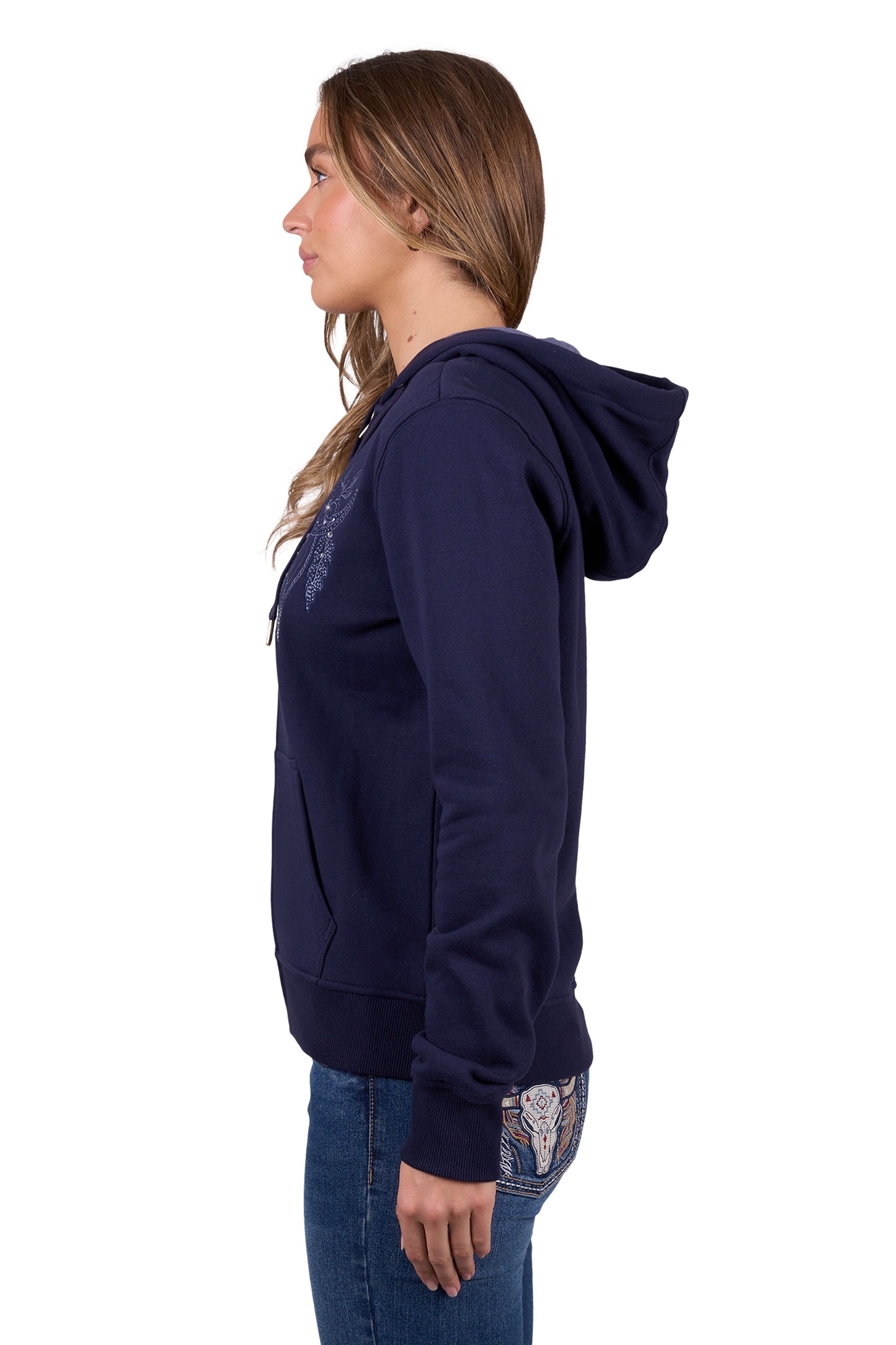P5W2501028 Pure Western Women's Edna Zip Up Hoodie