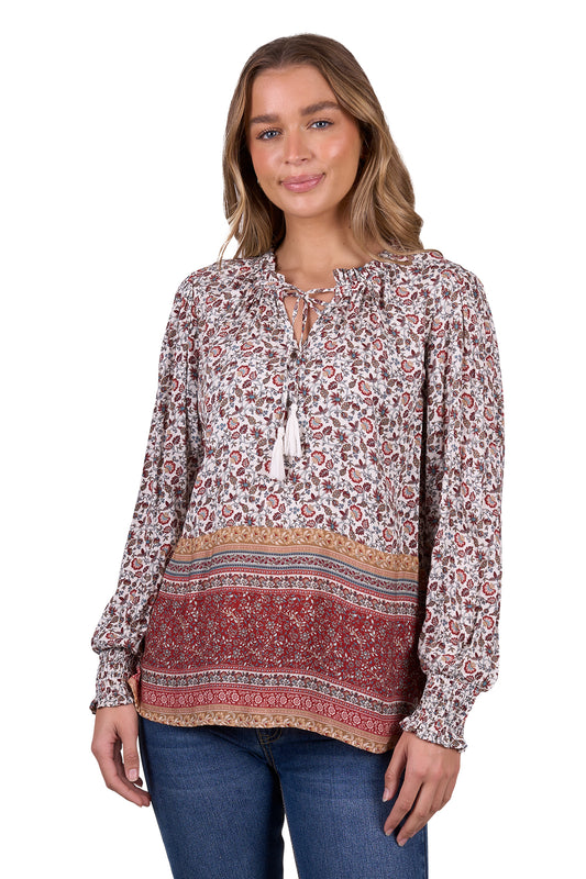 P5W254017 Pure Western Women's Hudson Blouse