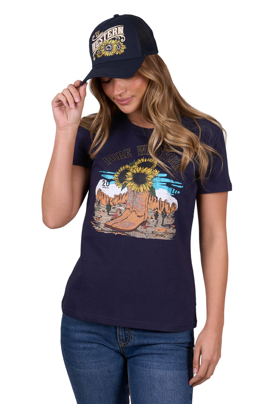 P5W2598009 Pure Western Women's Renee SS Tee
