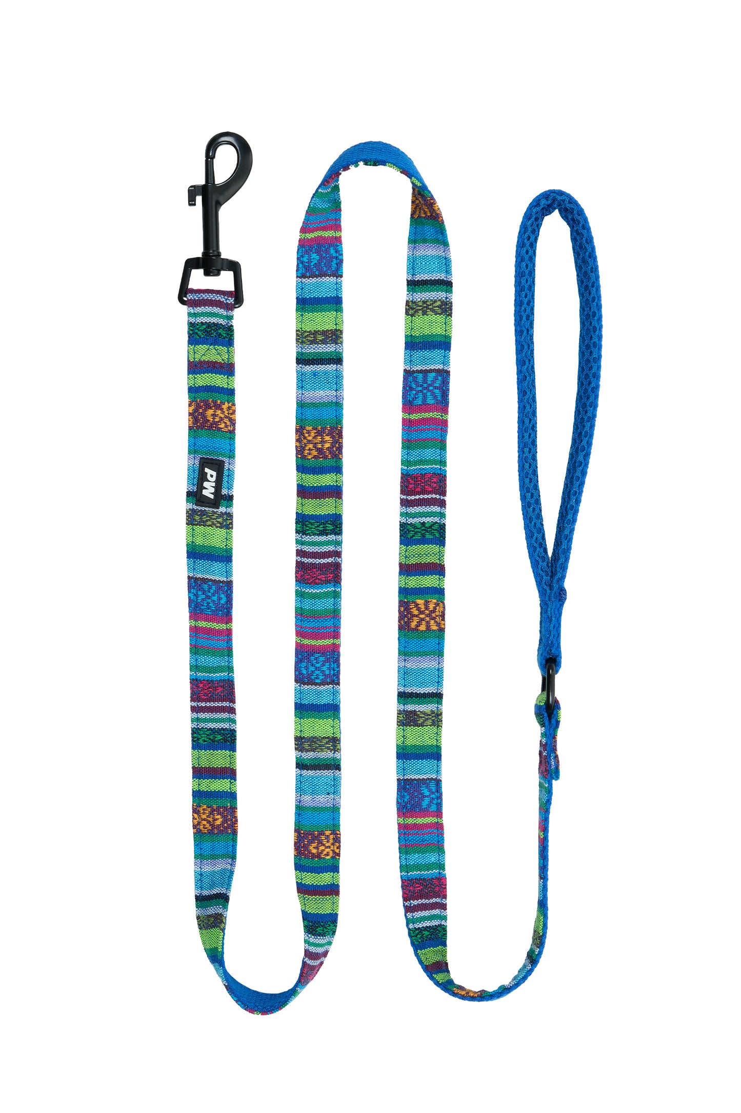 P5W2956LEA Pure Western Bowie Dog Lead Blue