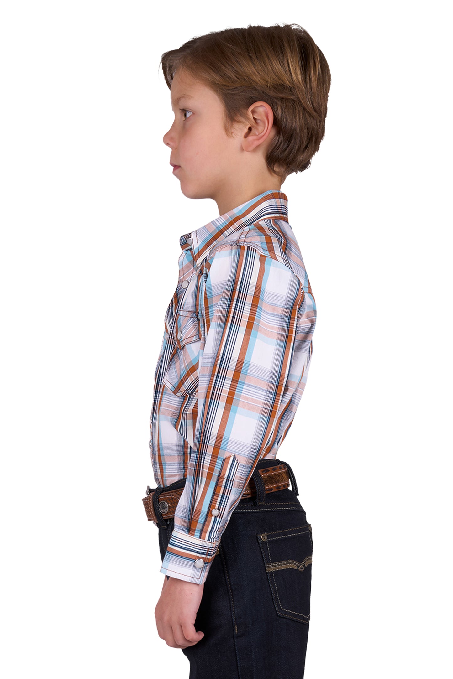 P5W3100870 Pure Western Boy's Axel LS Shirt