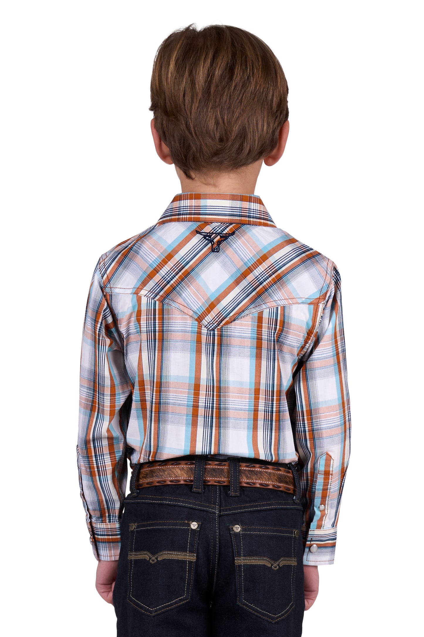 P5W3100870 Pure Western Boy's Axel LS Shirt