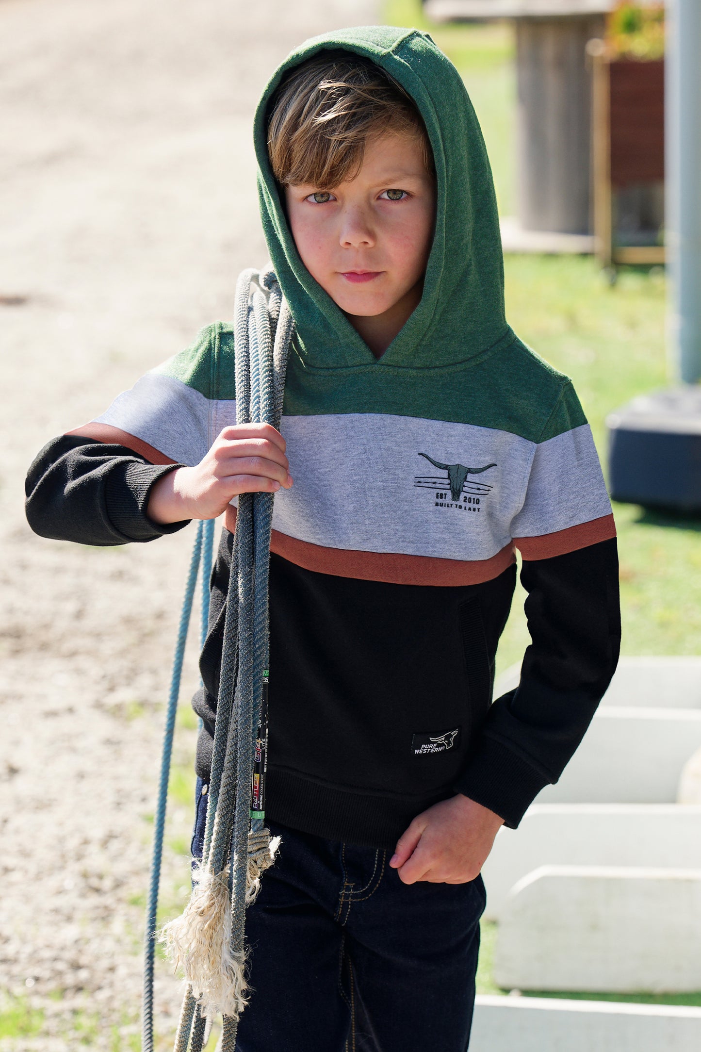 P5W3512879 Pure Western Boy's Nick Hoodie