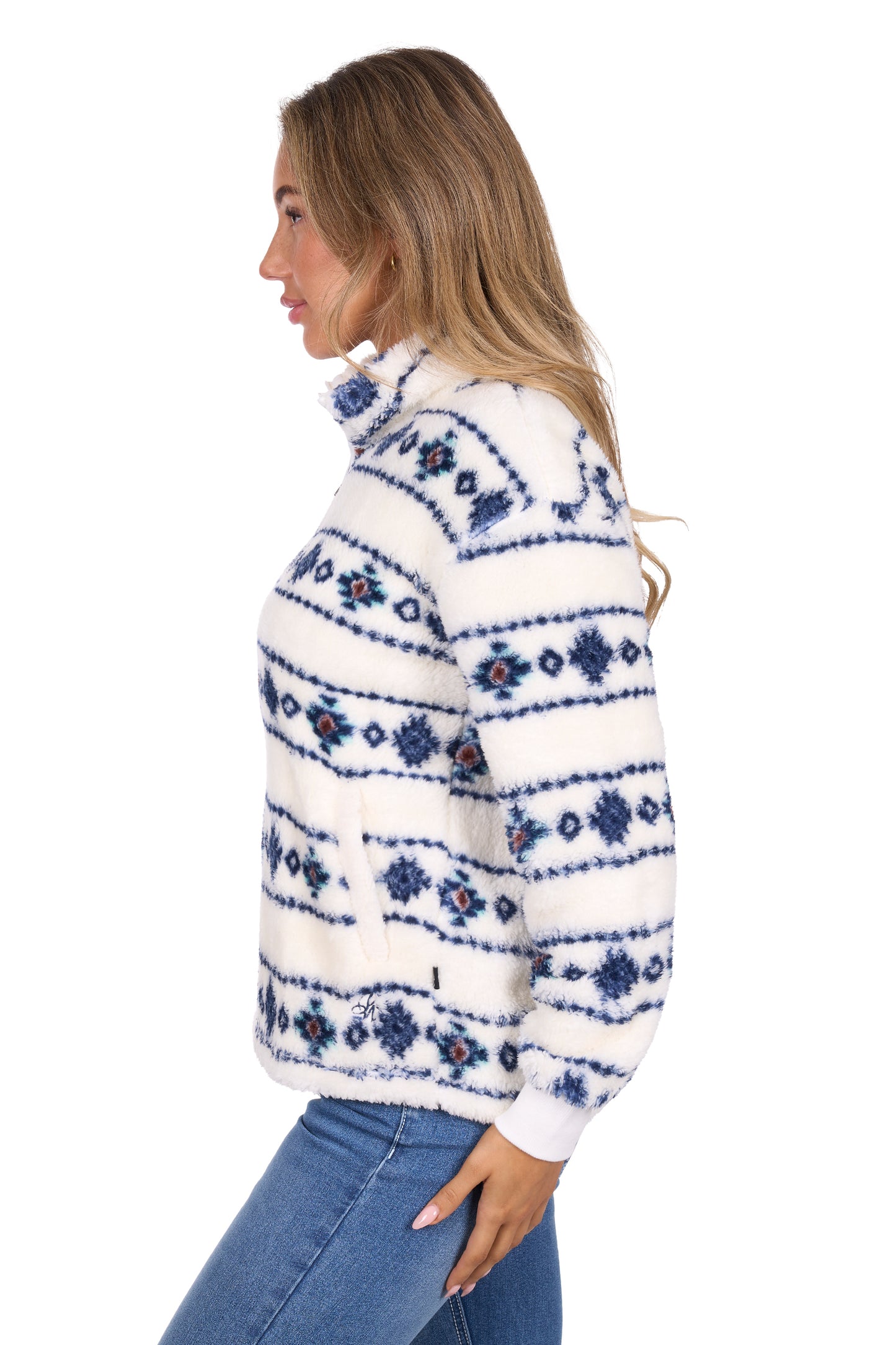 P6W2593219 Pure Western Women's Sharna Fleece Ivory