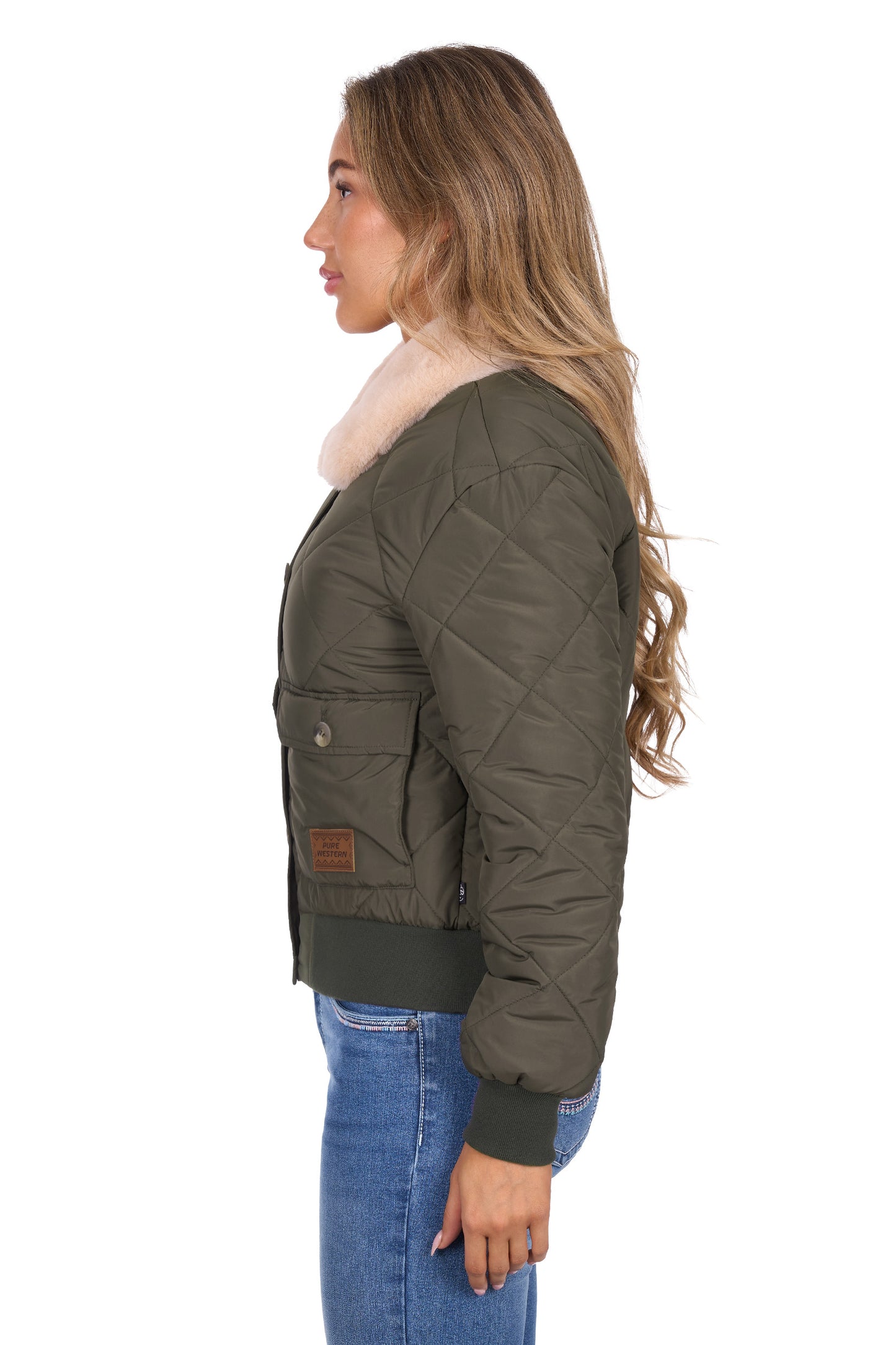 P6W2700221 Pure Western Women's Emelia Jacket Green