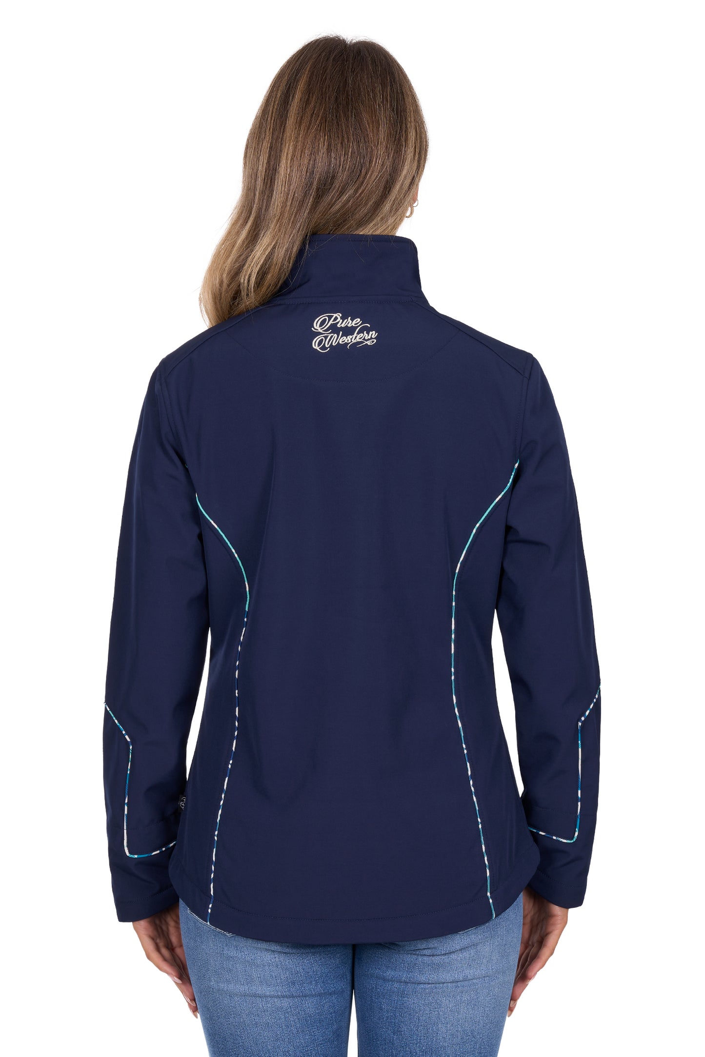 P6W2703225 Pure Western Corine Softshell Jacket Navy