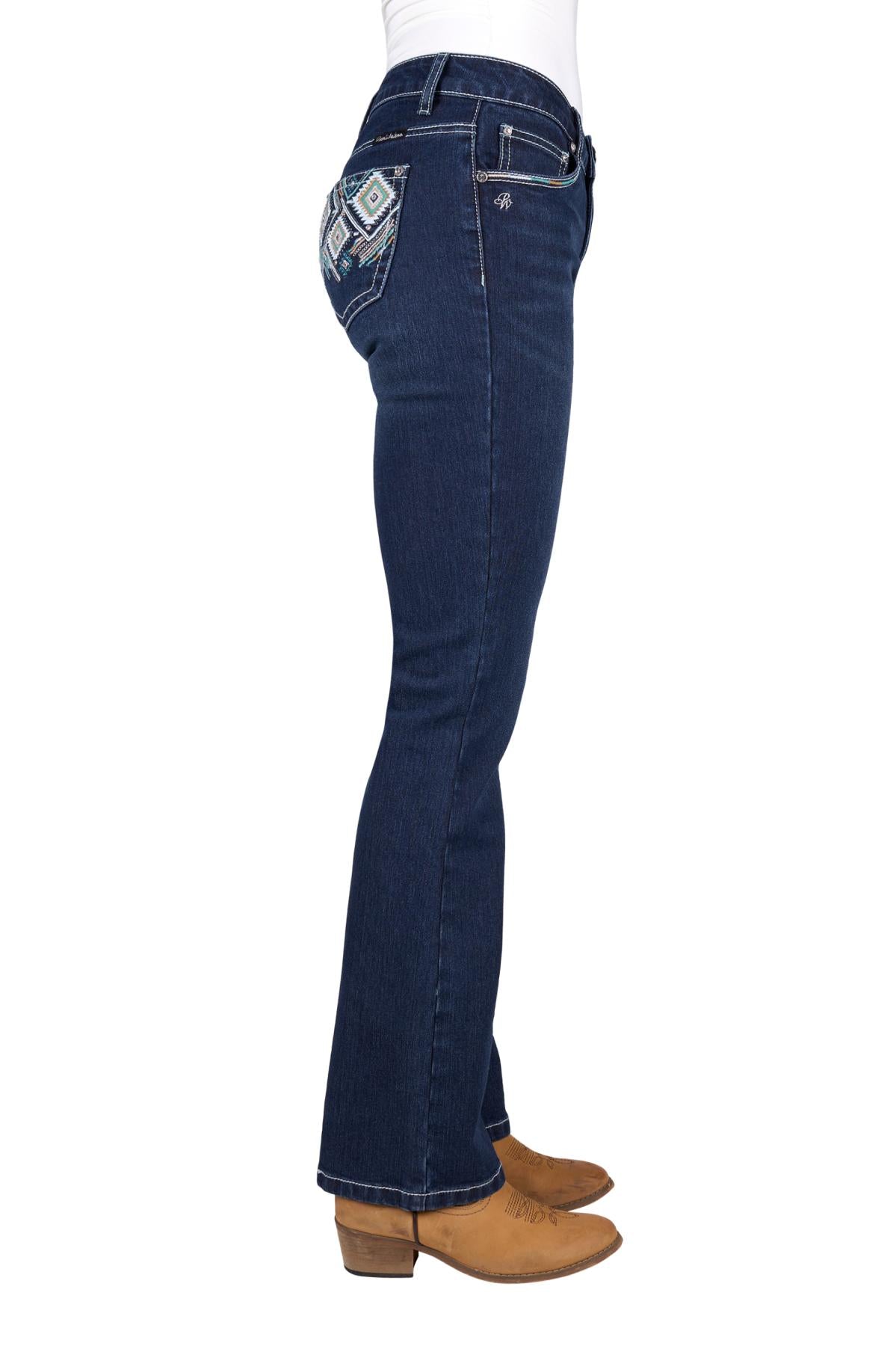 PCP2208034 Pure Western Women's Meg Boot Cut Jean 32'Leg