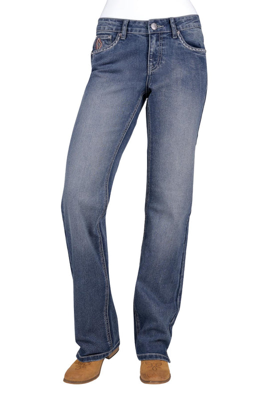 PCP2212037 Pure Western Women's Rue Straight Jean 34'Leg
