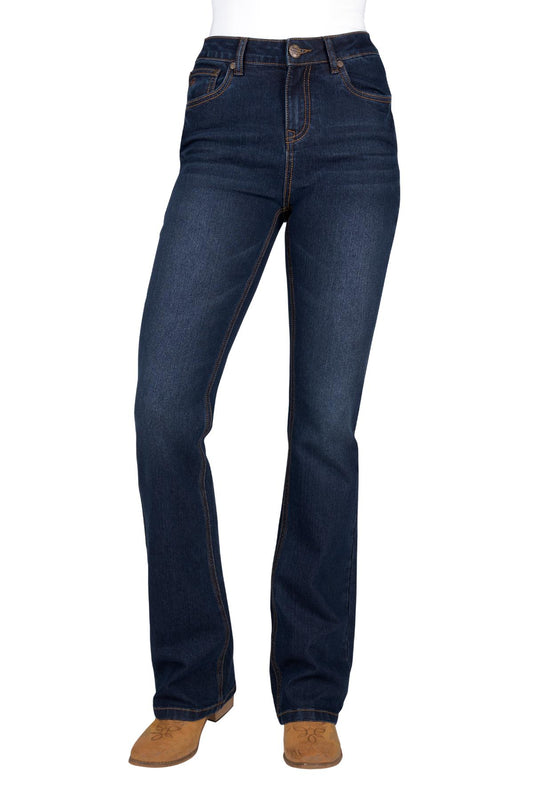 PCP2213035 Pure Western Women's Sam Hi Rise Boot Cut 34'Leg
