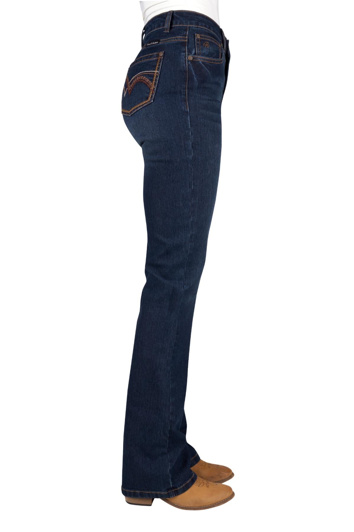 PCP2213035 Pure Western Women's Sam Hi Rise Boot Cut 34'Leg