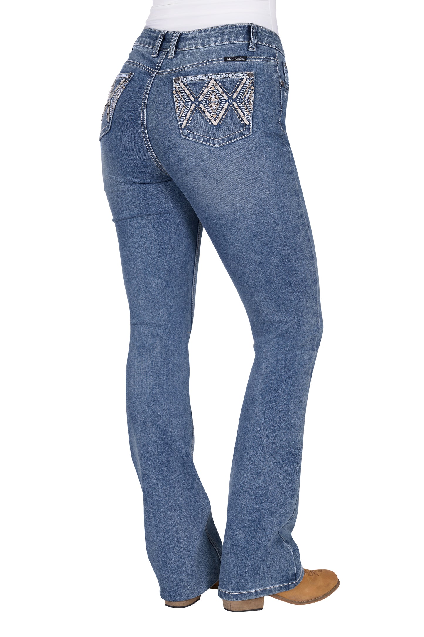 PCP2213129 Pure Western Women's Pam Hi Rise Boot Cut Jean 32L