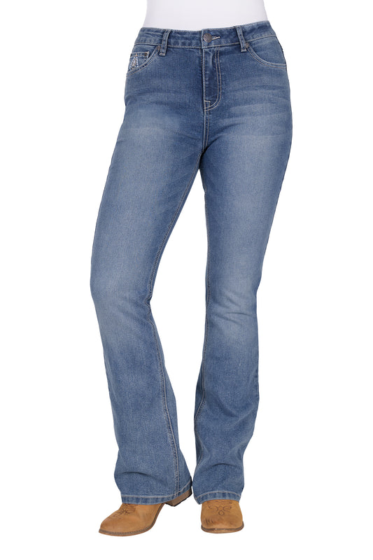 PCP2213129 Pure Western Women's Pam Hi Rise Boot Cut Jean 32L