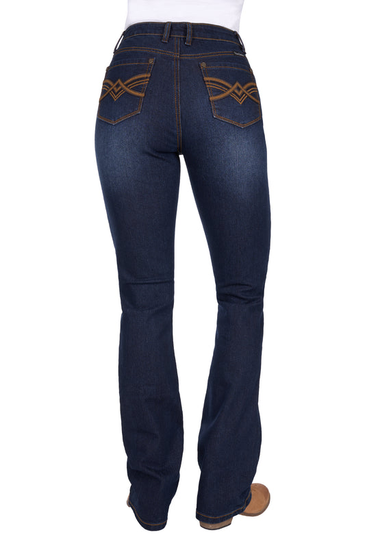 PCP2213234 Pure Western Women's Nova High Rise Jean 34 Leg