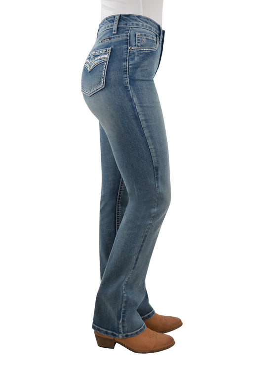 PCP2213240 Pure Western Women's Jemma Hi Rise Boot Cut Jean 30L