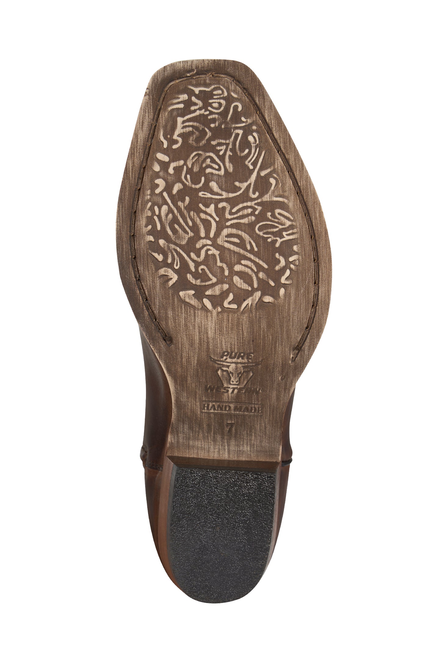 PCP28523 Pure Western Vegas Boot Oily Brown/Plum