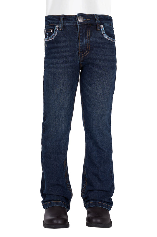PCP5208243 Pure Western Girl's Pat Boot Cut Jeans