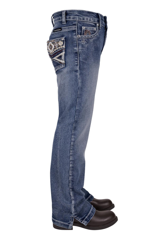 PCP5212037 Pure Western Girls Rue Straight Leg Jean