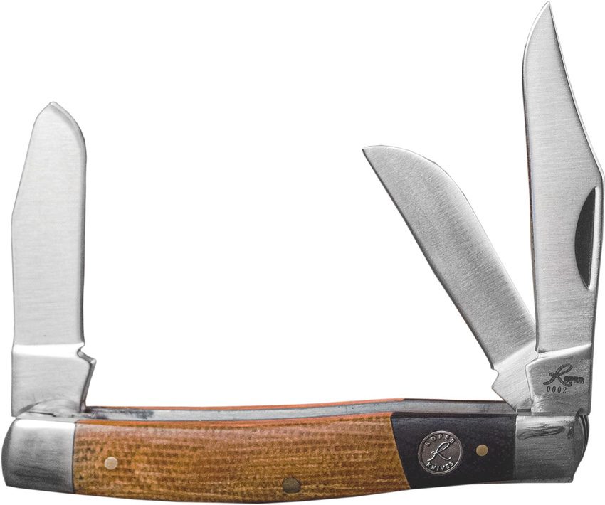 RP0001CMT Pocket Knife Stockman Rattler Carbon Steel 4"" Closed