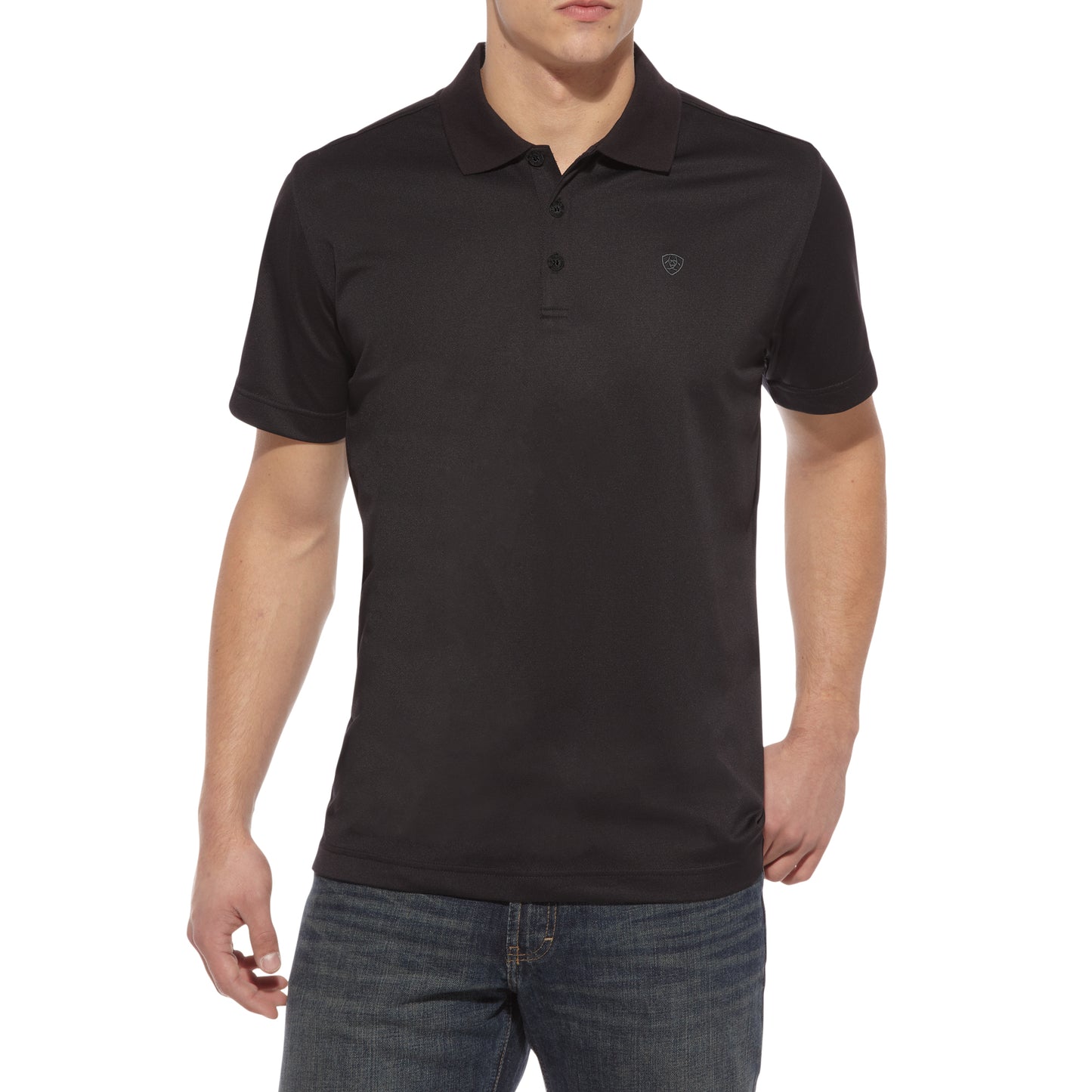 10009062 Ariat Men's TEK Polo Black