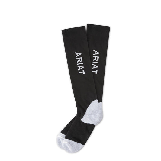 10021154 Ariat Uni Ariattek Performance Socks Black/White