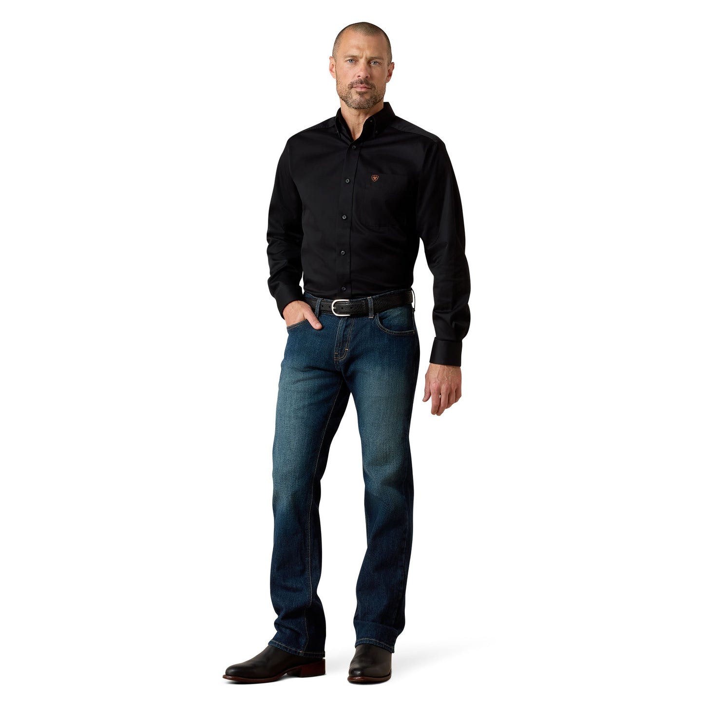 10026041 Ariat Men's M7 Rocker Stretch Legacy Stackable Straight Leg 32''