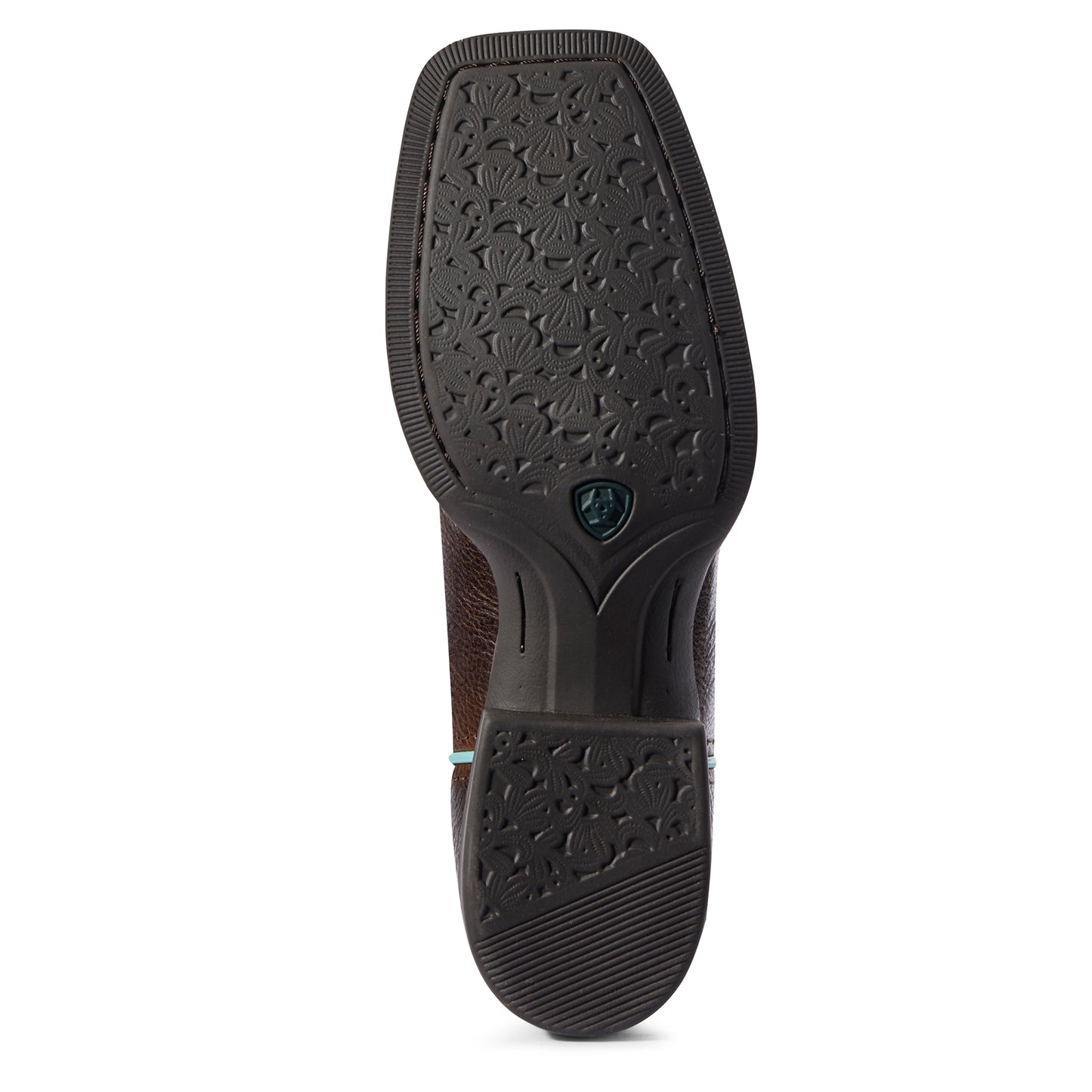 10031581 Ariat Women's Round Up Willow Chocolate Chip/Leopard Cactus