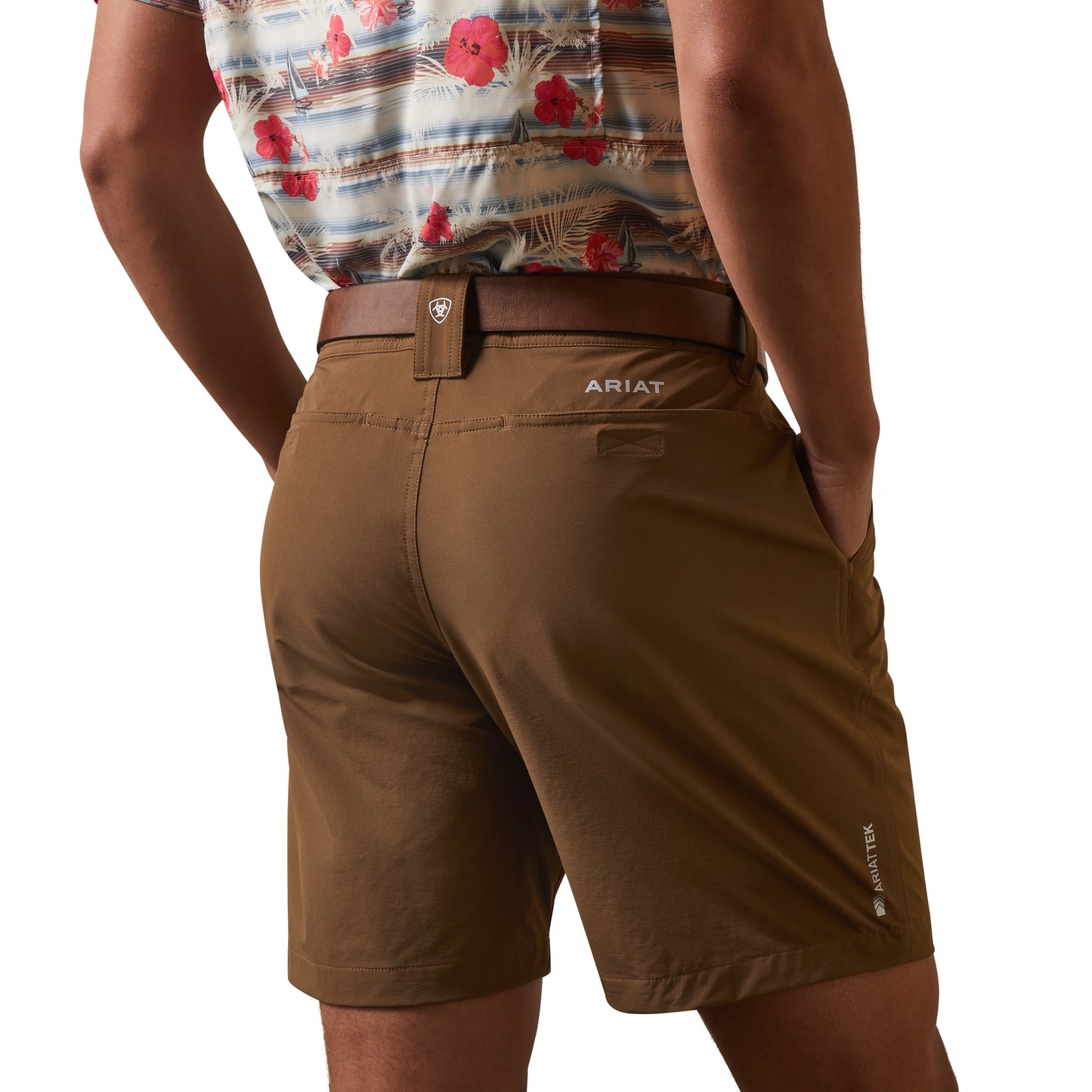 10043181 Ariat Mns Tek 8'' Shorts Teak