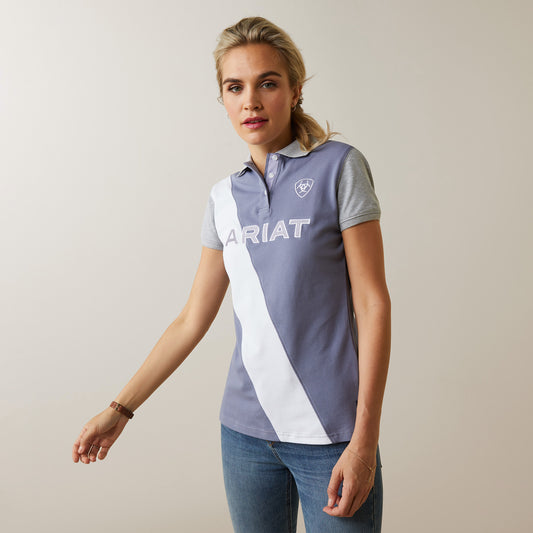 10043508 Ariat Wms Taryn SS Polo Dusky Granite