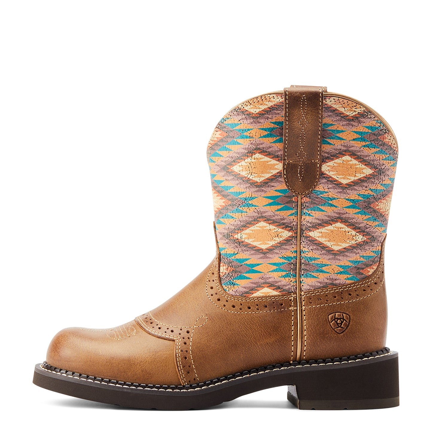 10044438 Ariat WMS Fatbaby Heritage Farrah Coastal Tan/Aztec Blanket