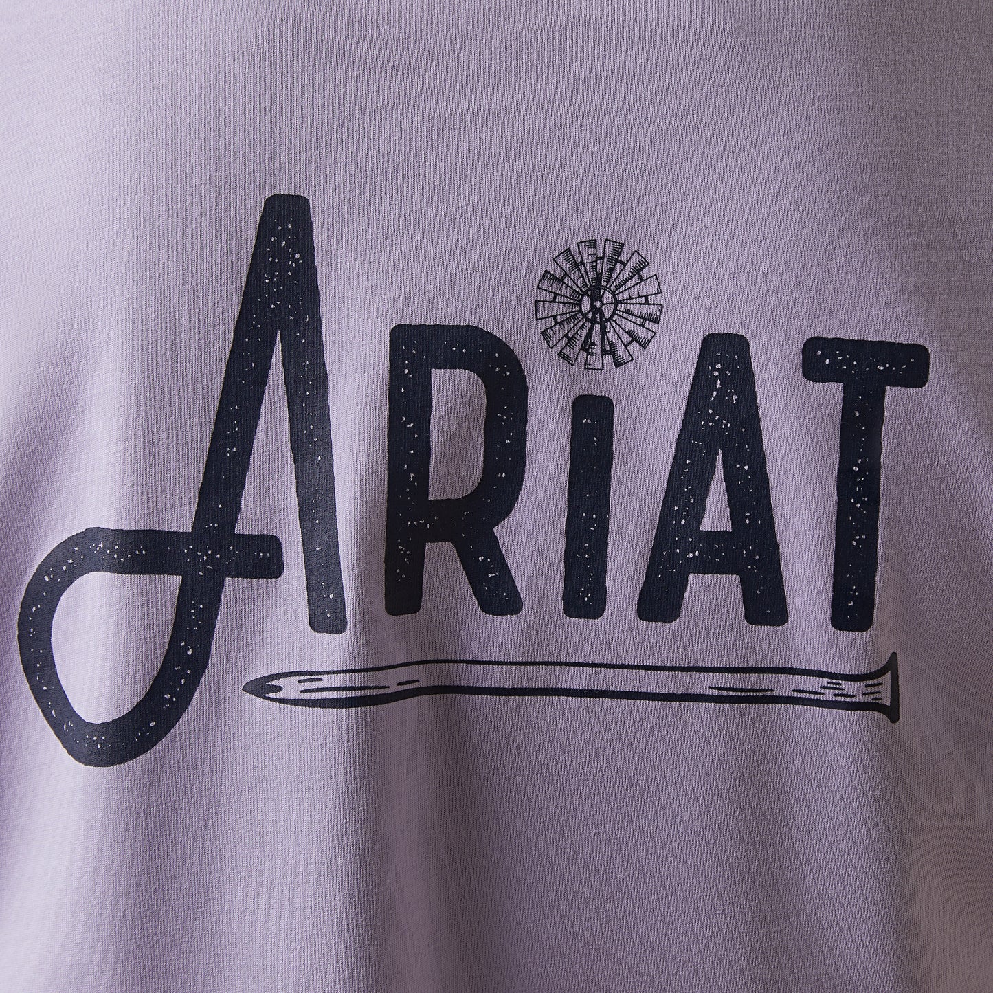 10043304 Ariat Wms Rebar Workman Graphic Ariat Logo T-Shirt Lavender