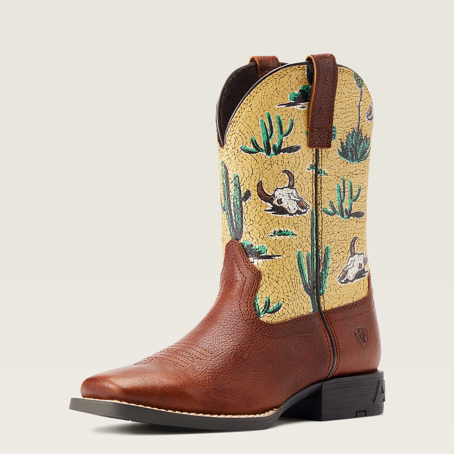10044424 Ariat KDS Round Up Square Toe Spiced Desert Scene