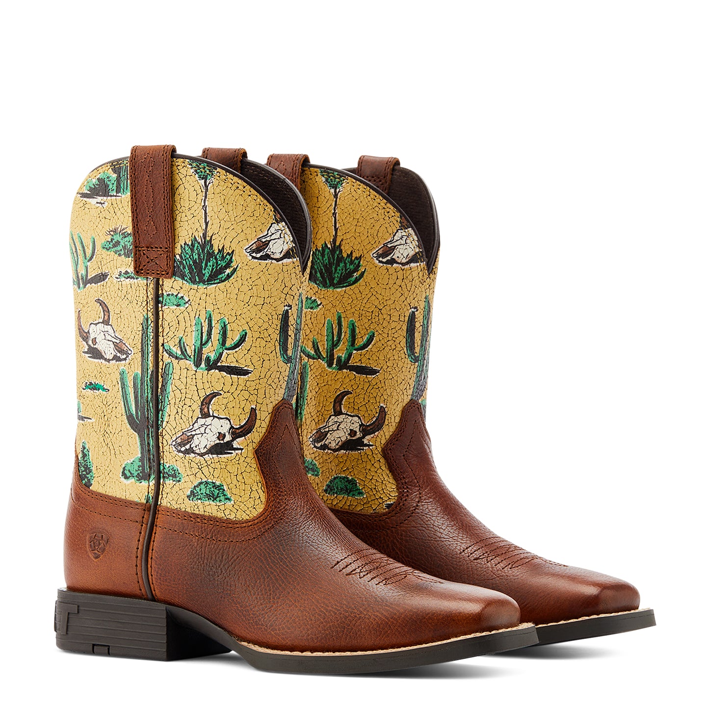 10044424 Ariat KDS Round Up Square Toe Spiced Desert Scene